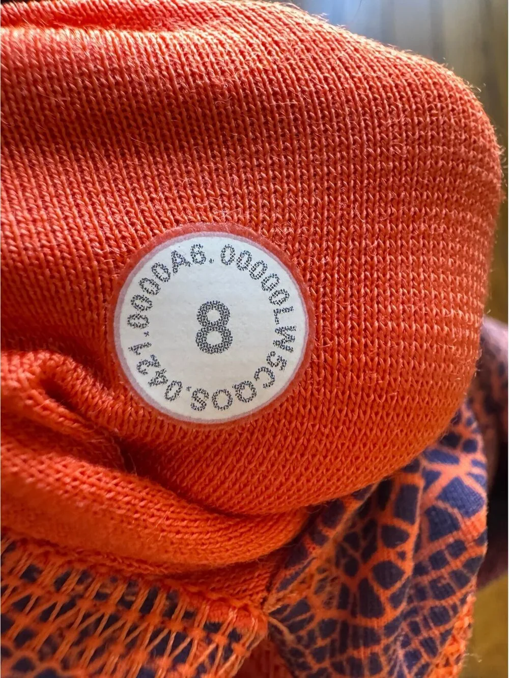 Lululemon Wunder Train High Rise 25” Crackle Glaze Vintage Orange Size 8 NWT - Picture 7 of 7